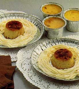 Receta de flanecitos con almendras