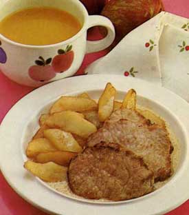 Receta de lomo con manzanas