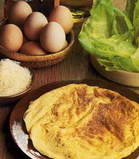 Receta de tortilla de queso