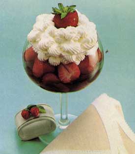 Receta de fresas con nata