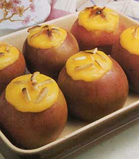 Receta de manzanas flambeadas