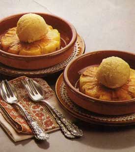 Receta de piña gratinada