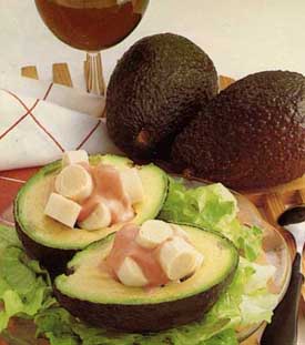 Receta de aguacates con palmitos