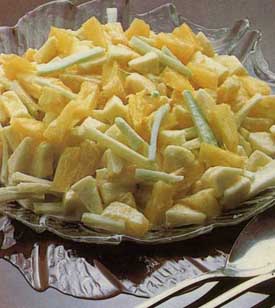 Receta de piña y manzana