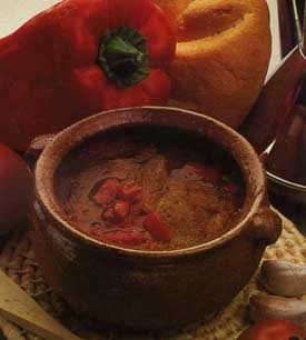 Receta de sopa de ajo con chorizo