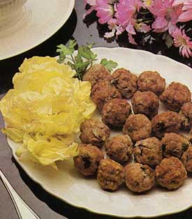 Receta de albóndigas forestier