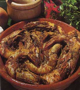 Receta de langostinos a la catalana