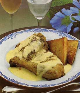 Receta de pollo a la crema