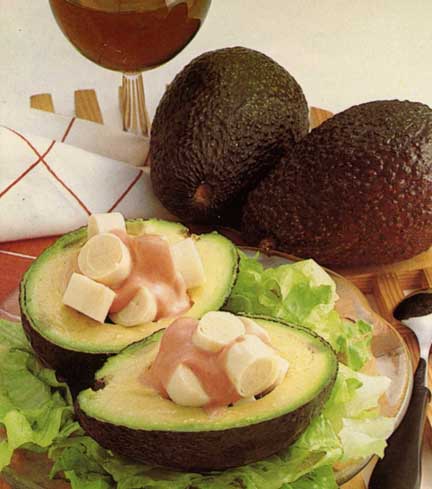 Receta de Aguacates con palmitos
