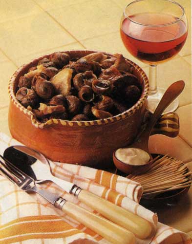 Receta de caracoles al estilo de Sóller