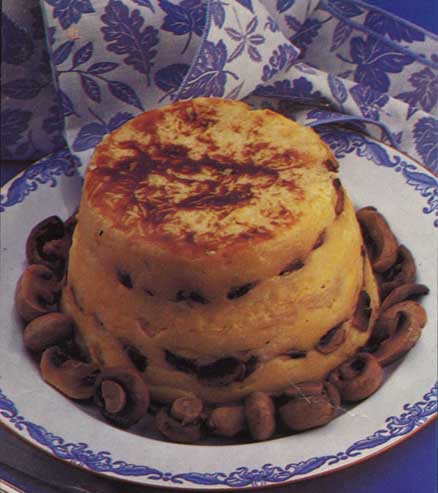 Receta de pastel de espárragos y champiñones