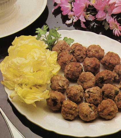 Receta de albóndigas forestier