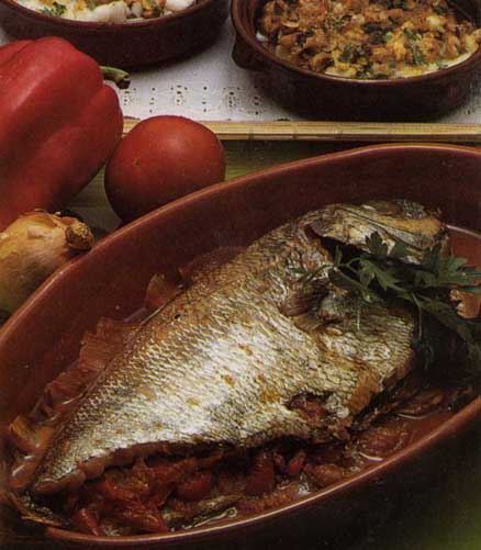 Receta de besugo relleno