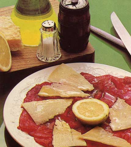 Receta de carpaccio de buey