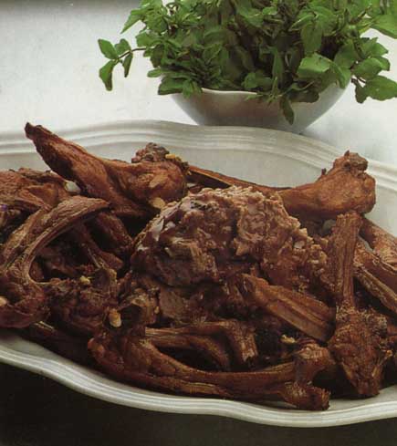 Receta de chuletas de corzo con castañas