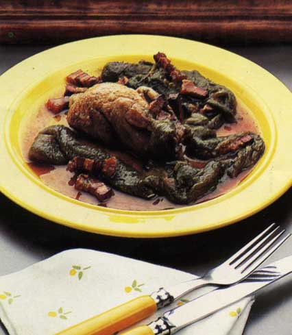 Receta de codornices con pimientos verdes