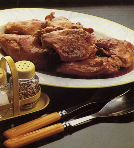 Receta de conejo de monte a la pimienta